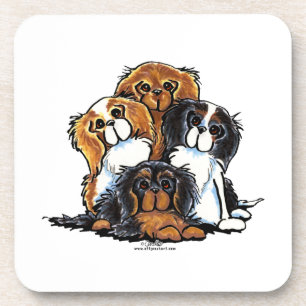Four Cavalier King Charles Spaniels Coaster