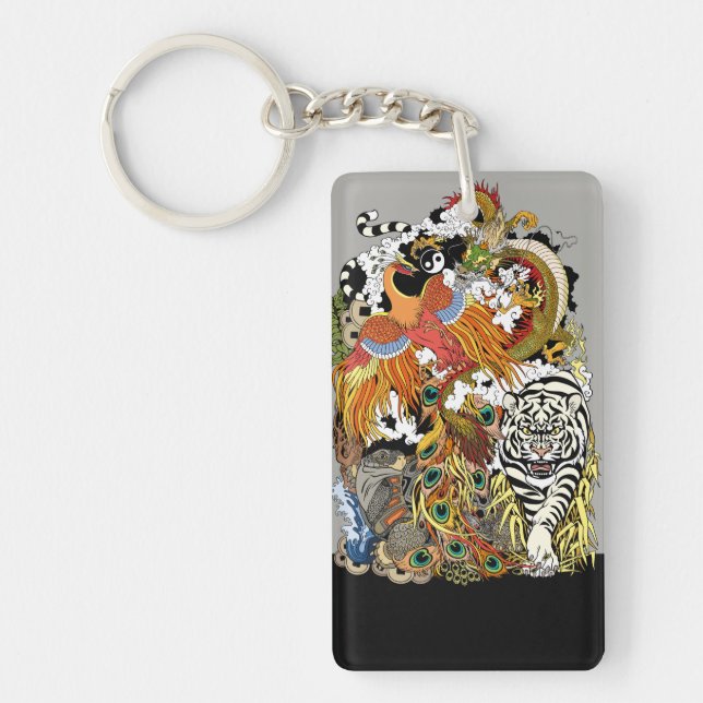 four celestial animals keychain (Front)