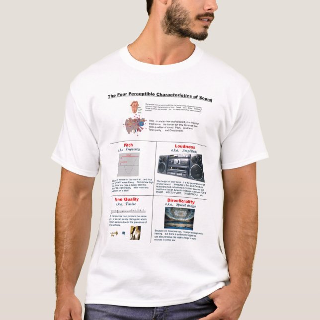 Four Characteristics Of Sound T-Shirt (Front)