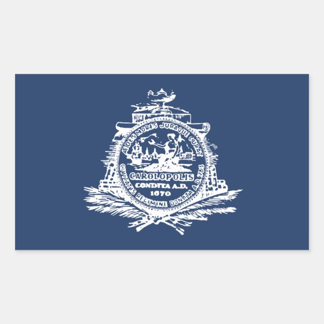 FOUR Charleston, SC Flag Sticker (Front)
