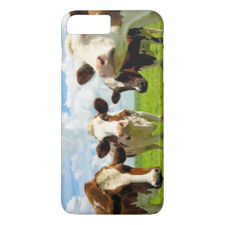 Four chatting cows interrupted in their daily chit Case-Mate iPhone case
