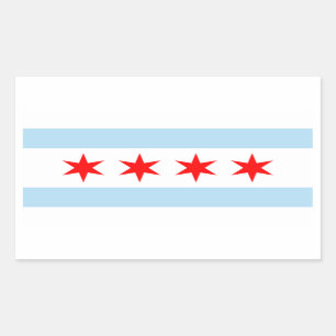 FOUR Chicago Flag Sticker