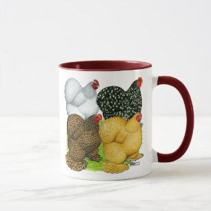 Four Cochin Hens Mug