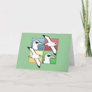 Four Colour Albatross Card