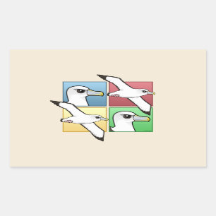 Four Colour Albatross Sticker