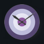 Four Colour Combo - Blue Violet Purple Lavender Round Clock<br><div class="desc">... ... ... ... ... ... ... .</div>