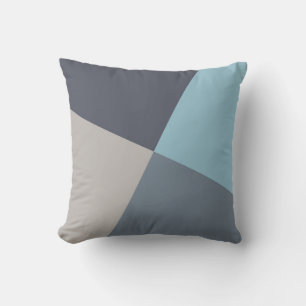 Four Colour Combo Throw Pillow