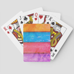 Four Colour Rainbow Playing Cards