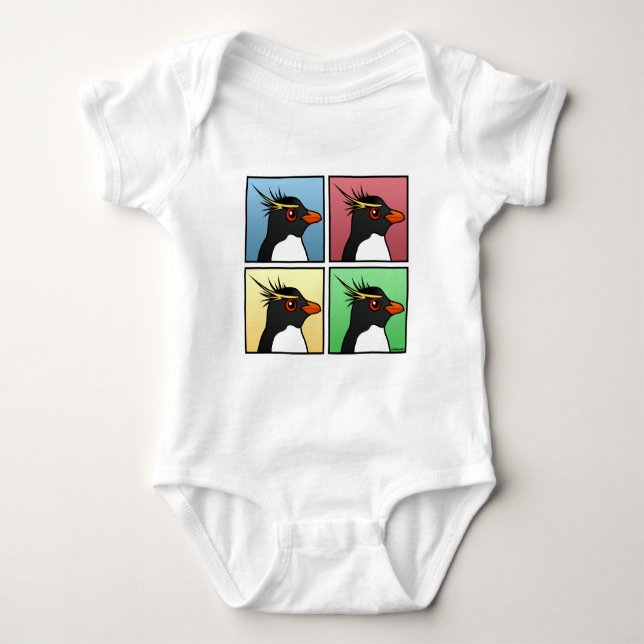 Four Colour Rockhopper Baby Bodysuit (Front)