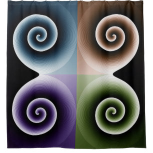 Four Colour Spiral Art