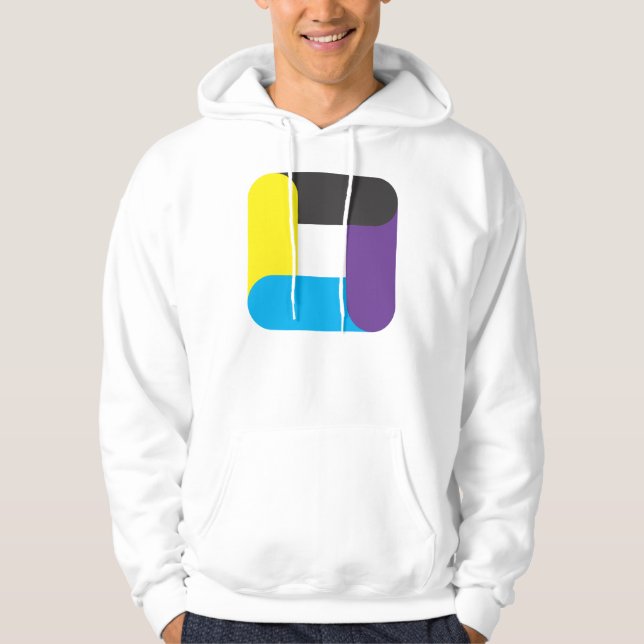 Four colour square hoodie (Front)