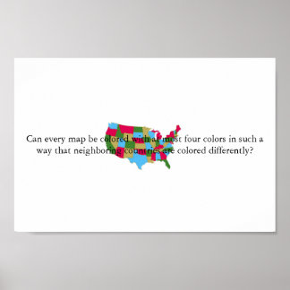 Four Colour Theorem Poster