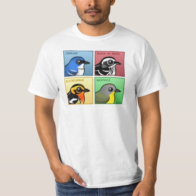 Four Colour Warblers T-Shirt (Front)