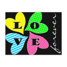 Four Coloured Hearts