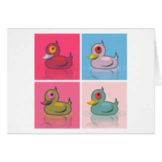 Four Colourful Ducks