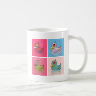Four Colourful Ducks Coffee Mug