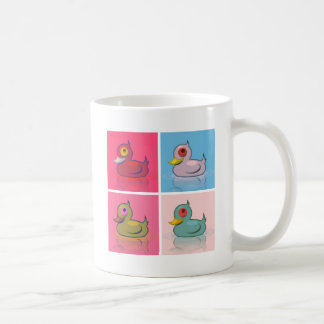 Four Colourful Ducks Coffee Mug