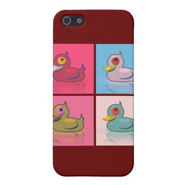 Four Colourful Ducks iPhone Case (Back)