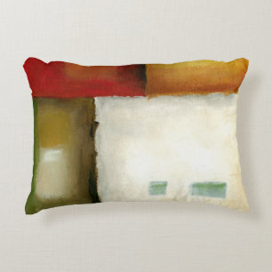Four Colourful Rectangles by Chariklia Zarris Accent Pillow