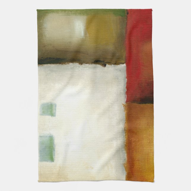 Four Colourful Rectangles by Chariklia Zarris Kitchen Towel (Vertical)