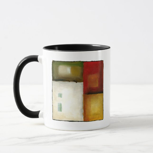 Four Colourful Rectangles by Chariklia Zarris Mug (Left)