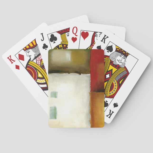 Four Colourful Rectangles by Chariklia Zarris Playing Cards (Back)