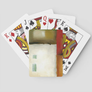 Four Colourful Rectangles by Chariklia Zarris Playing Cards