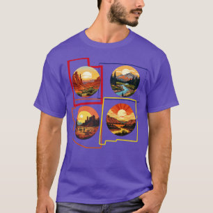 Four Corners Arizona Colorado New Mexico and Utah  T-Shirt