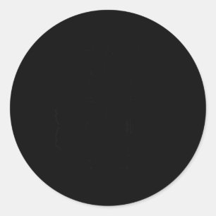 Four Corners Monument With State Map Black  Classic Round Sticker