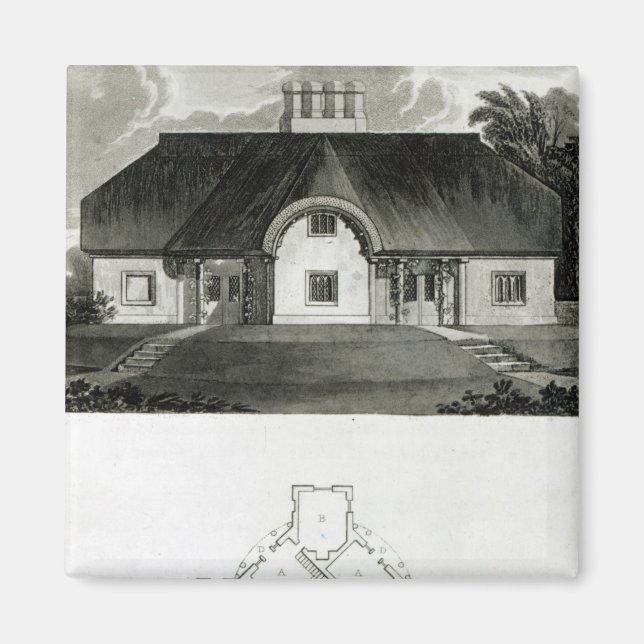 Four Cottages, 1818 Magnet (Front)