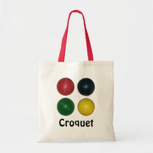 Four Croquet Balls Tote Bag