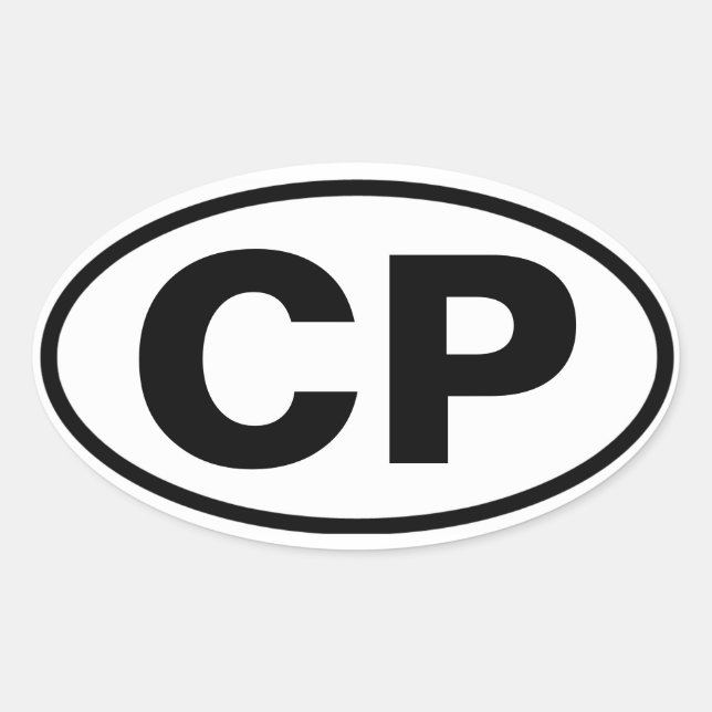 FOUR Crotona Park "CP" Oval Sticker (Front)