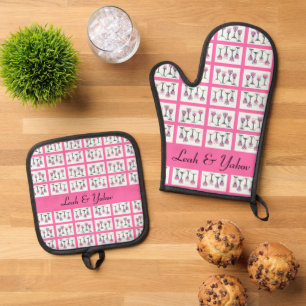 Four Cups of Wine for Passover Customizable Oven Mitt & Pot Holder Set