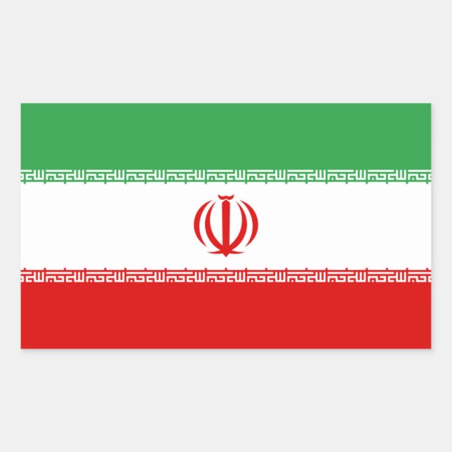 FOUR Current Flag of Iran Sticker (Front)