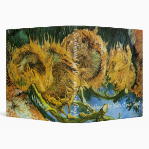 Four Cut Sunflowers by Vincent van Gogh Binder
