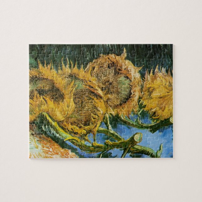 Four Cut Sunflowers by Vincent van Gogh Jigsaw Puzzle (Horizontal)