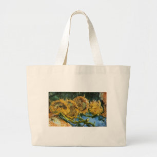 Four Cut Sunflowers, Vincent van Gogh Large Tote Bag