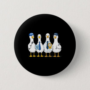 Four Dads Geese Crew - Best Dad Work Life 2 Inch Round Button