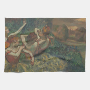 Four Dancers by Edgar Degas, Ballet Fine Art Kitchen Towel
