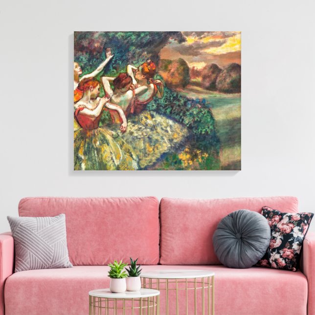 Four Dancers | Edgar Degas | Canvas Print (Insitu(LivingRoom))