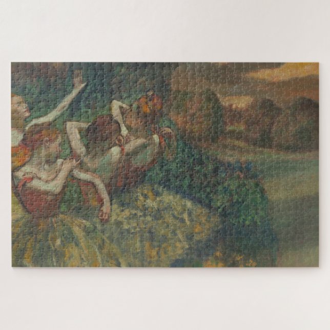 Four Dancers, Impressionist Painting, Edgar Degas Jigsaw Puzzle (Horizontal)