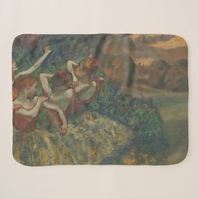 Four Dancers, Impressionist Painting, Edgar Degas Sherpa Blanket (Front (Horizontal))