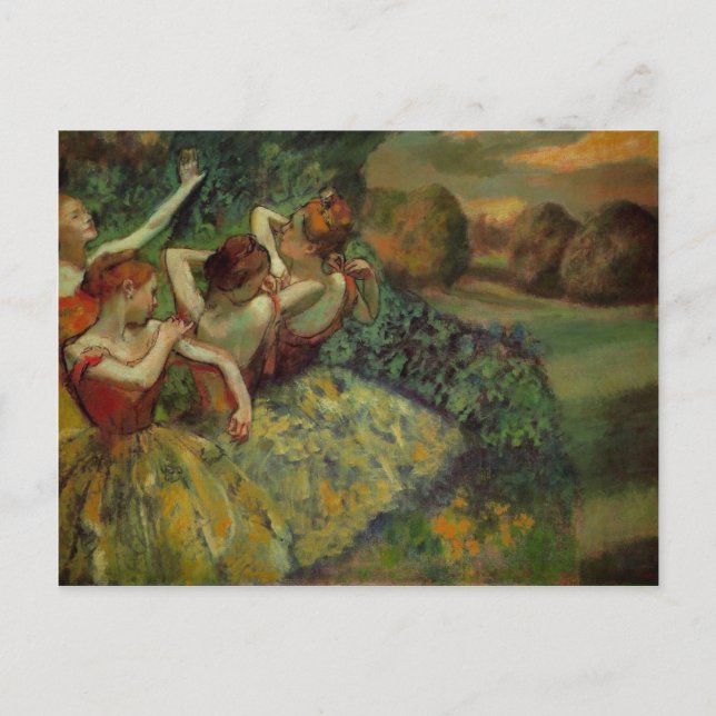 Four Dancers Postcard (Front)