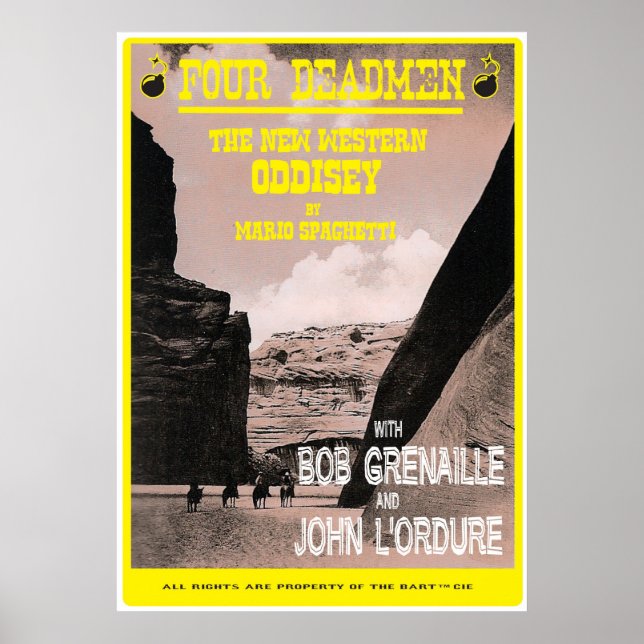 Four Dead Men Poster (Front)