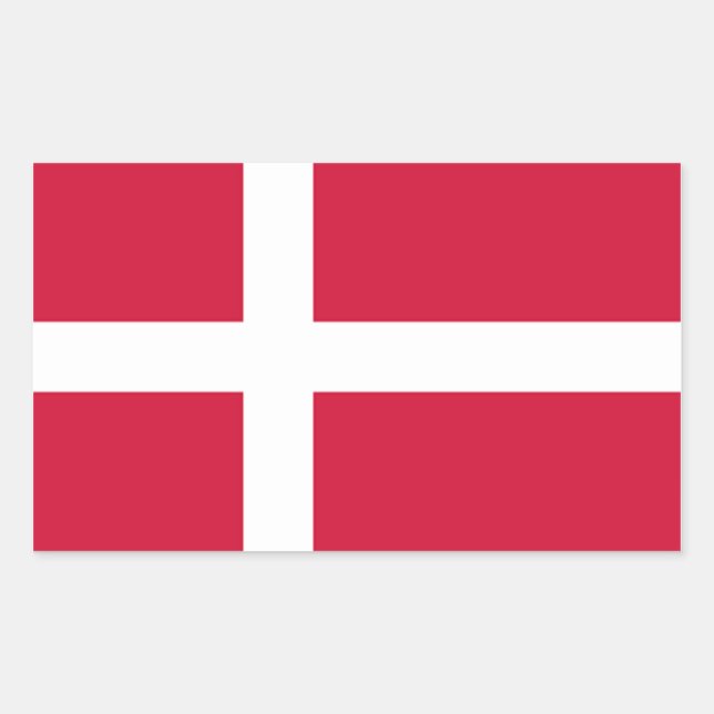 FOUR Denmark National Flag Sticker (Front)
