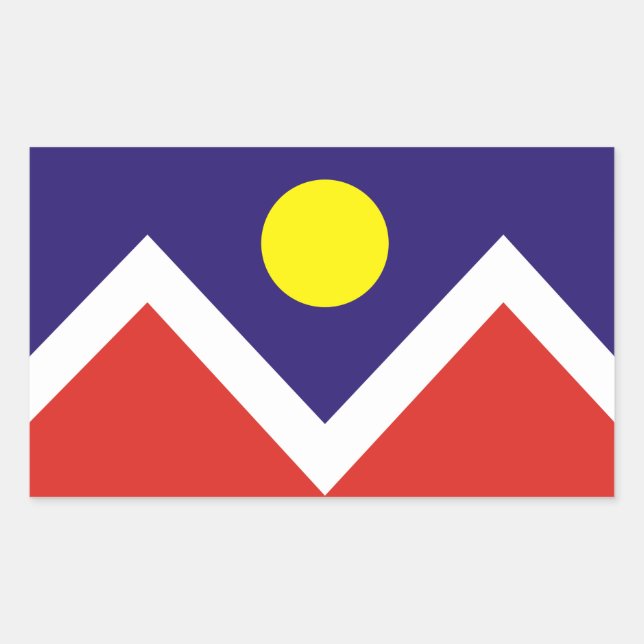 FOUR Denver, Colorado Flag Sticker (Front)