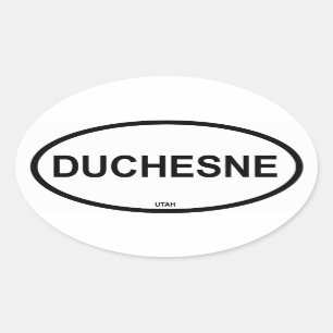 FOUR Duchesne Oval Sticker