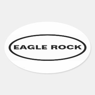 FOUR Eagle Rock Oval Sticker