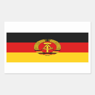 FOUR East Germany Flag Sticker