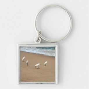 Four Egrets Keychain